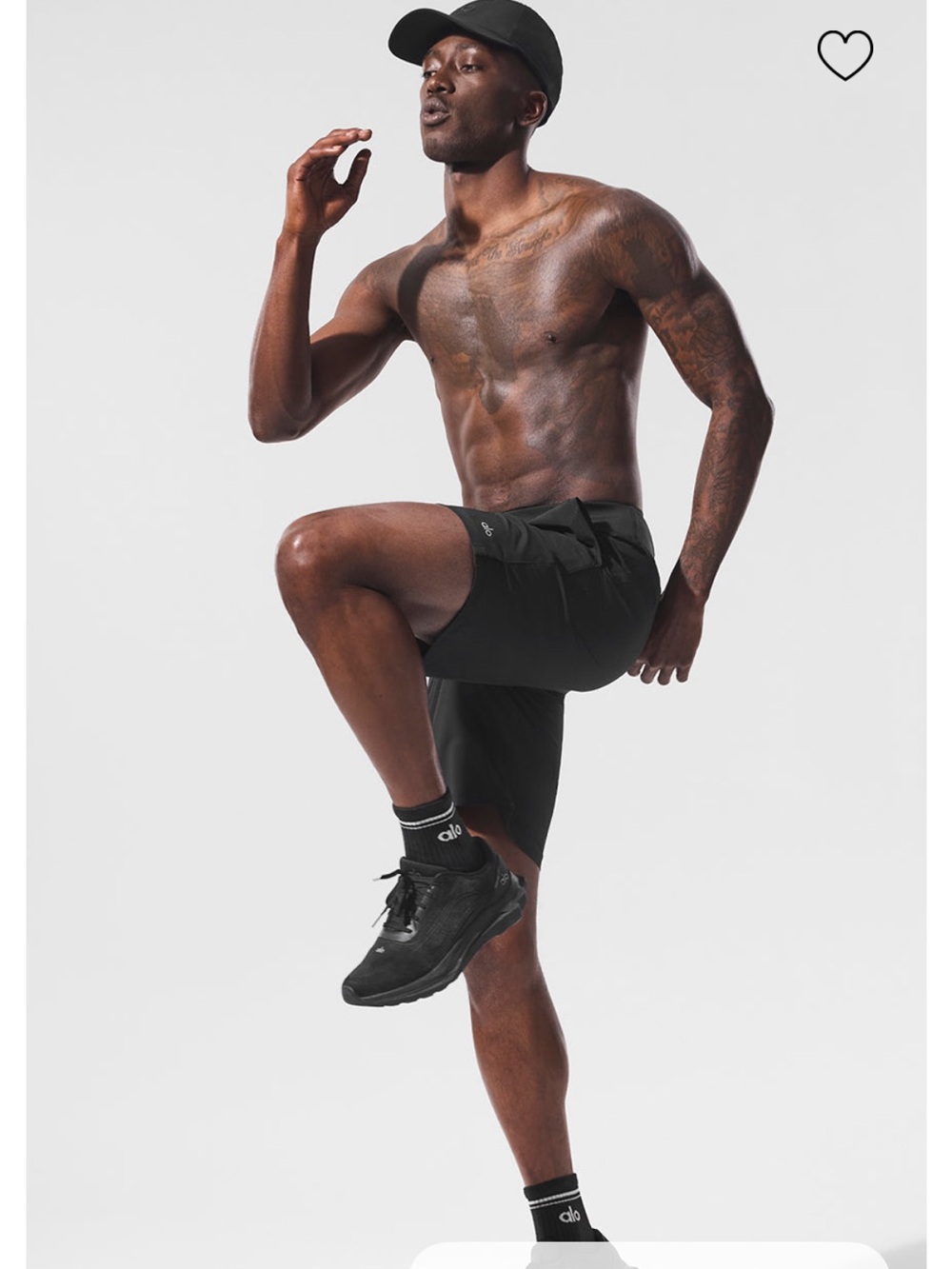 Men's Black Athletic Shorts - repetitions short alo yoga